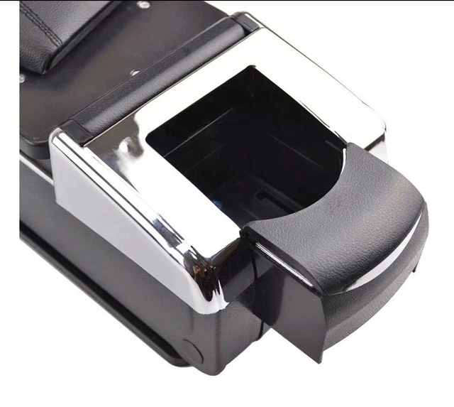 Mittelarmlehne Schwarz Kunstleder für Ford Fiesta MK7 2009- 2017 Armauflage