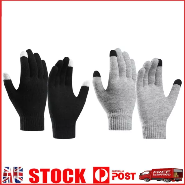 Motorcycle Gloves Knitted Sports Gloves Thermal Touchscreen for Outdoor Cycling