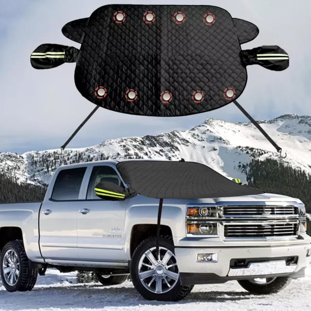 Winter Magnetic Car Windshield Cover Protector Snow Ice Frost Guard Sun Shade