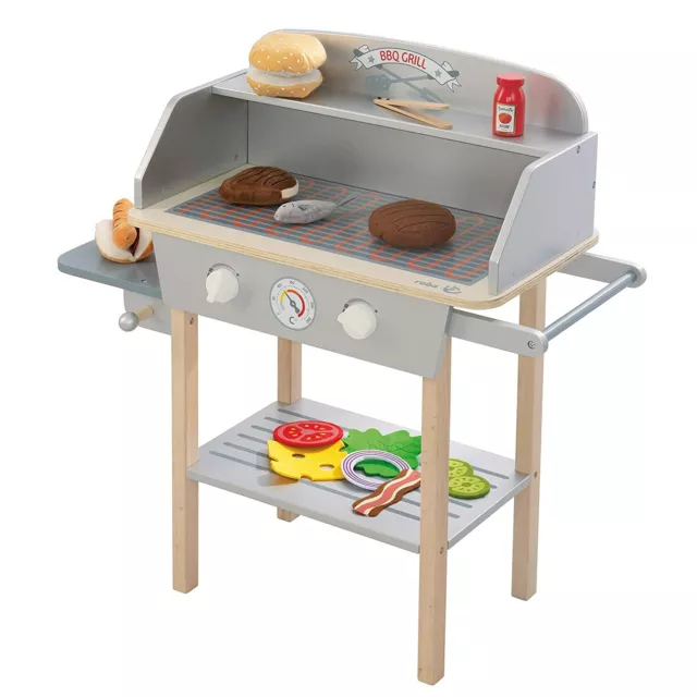 roba Kinder BBQ Grill mit Zubehör Kindergrill BBQ Party Spielzeug Barbecue NEU