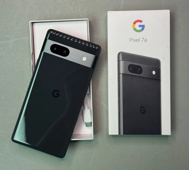 GOOGLE PIXEL 7A 128GB Charcoal - Unlocked - Very Good