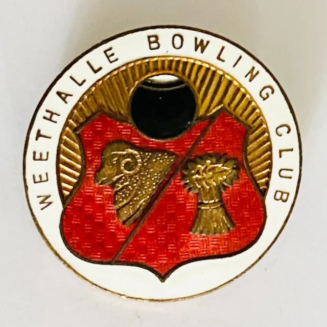 Weethalle Bowling Club Badge Pin Rare Vintage (L2)