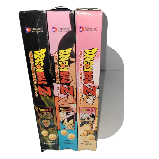 LOT DE 3 cassettes DRAGON BALL Z VHS de WORLD TOURNAMENT SAGA d