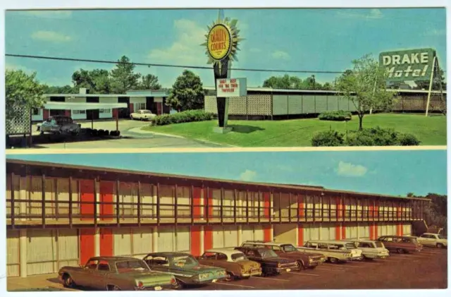 Drake Motel Jackson Mississippi MS Multi View Postcard