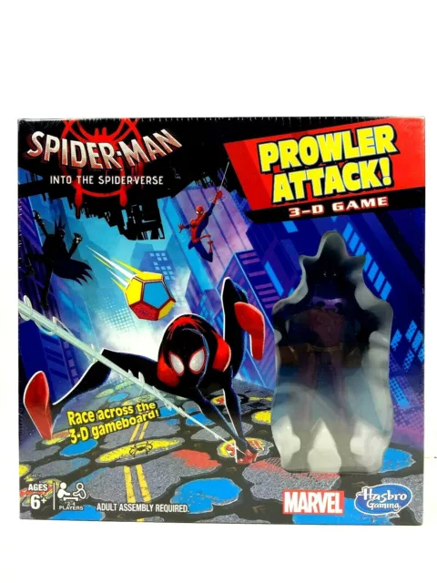 Tablero de juego Spider-Man Prowler Attack 3-D con figura de acción, Marvel Hasbro nuevo en caja