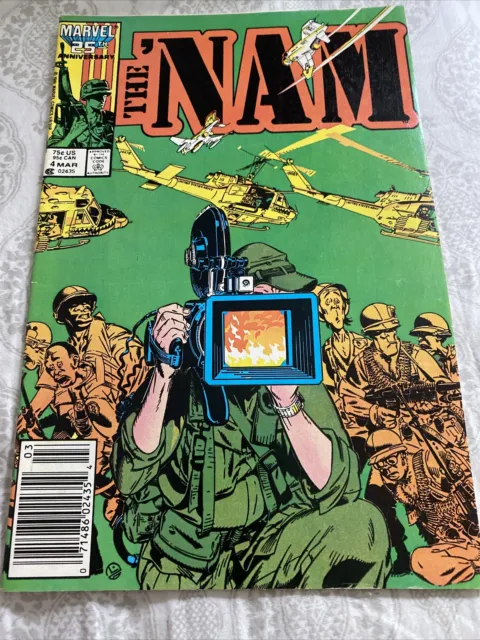 Marvel Comics The ‘Nam #4! newsstand variant copper age issue!