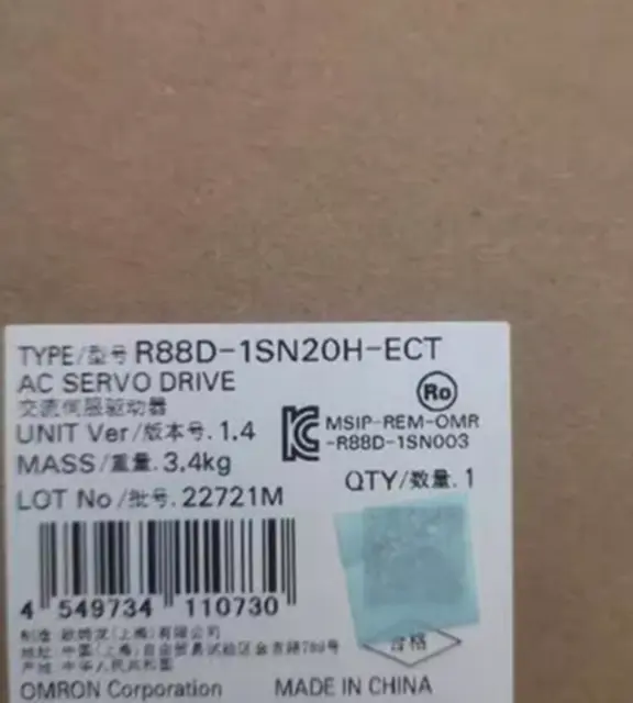 New Omron R88D-1SN20H-ECT Servo Driver R88D1SN20HECT