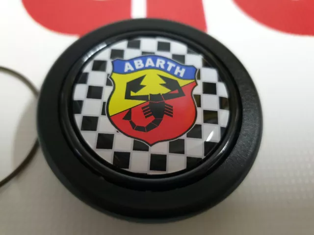 Abarth Hupenknopf horn push button Momo Sparco Alfa Fiat Lancia Lenkrad Volant