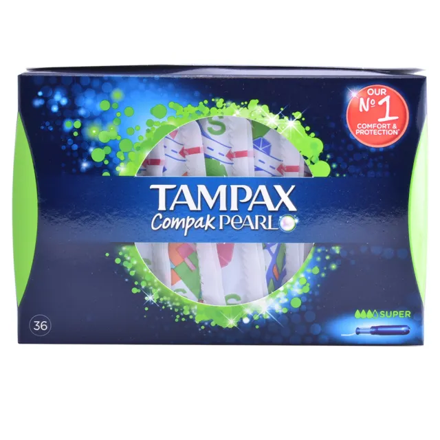 Higiene Tampax mujer TAMPAX PEARL COMPAK tampón super 36 uds