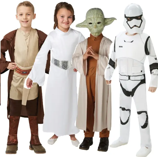 Star Wars Déguisement Enfants Storm Trooper sous Licence Yoda Leia Livre Jour