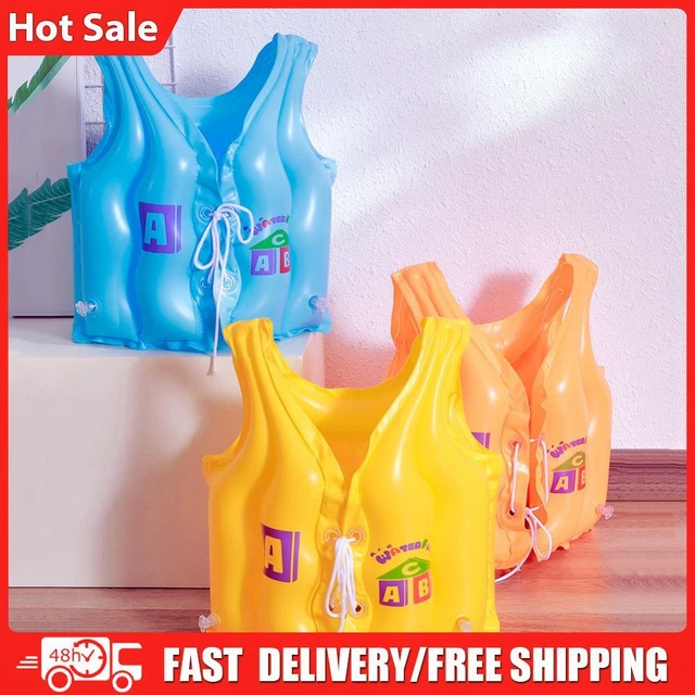Children Life Vest Lightweight Inflatable Buoyancy Vest Baby Swimming Training