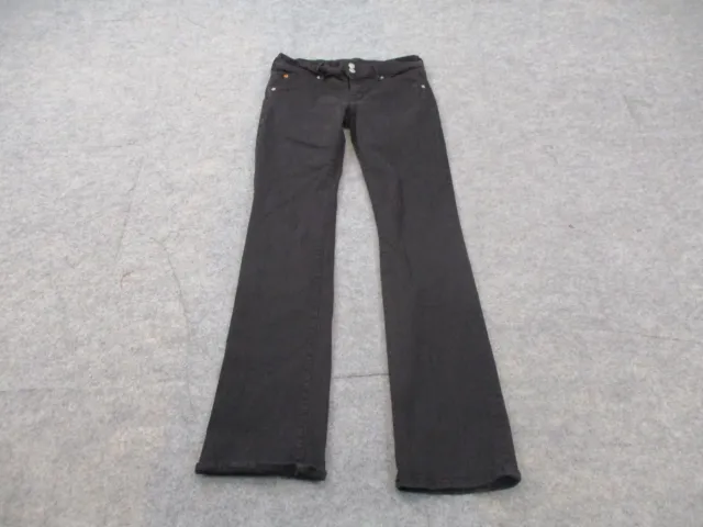 Hudson Jeans Womens 29 Black Denim Beth Baby Boot Cut Stretch 29x34