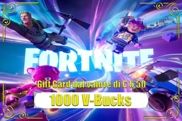 Fortnite Gift Card 1000 V-Bucks (LEGGERE DESCRIZIONE)