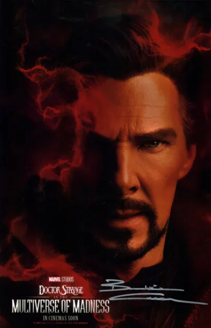 Benedict Cumberbatch Doctor Strange Marvel 11x17 Signed Photo Poster JSA
