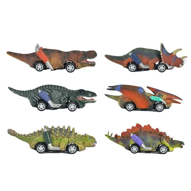 Old Four Wheel Pull Back Dinosaur Model Pull Back Car Dinosaur Toy Dino Toy