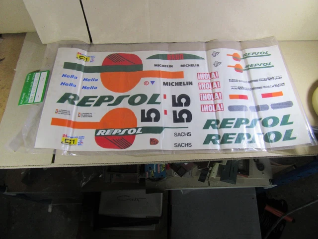 477V BMT 255 Sticker Porsche 962C #5 le Mans 1988 Repsol Decal RC 1:10