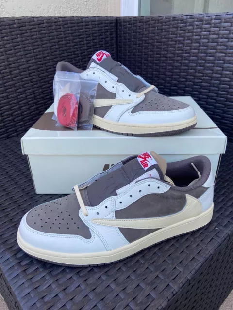 Nike Air Jordan 1 x Travis Scott Retro Bajo OG Mocha Inversa Para Hombre Nuevo