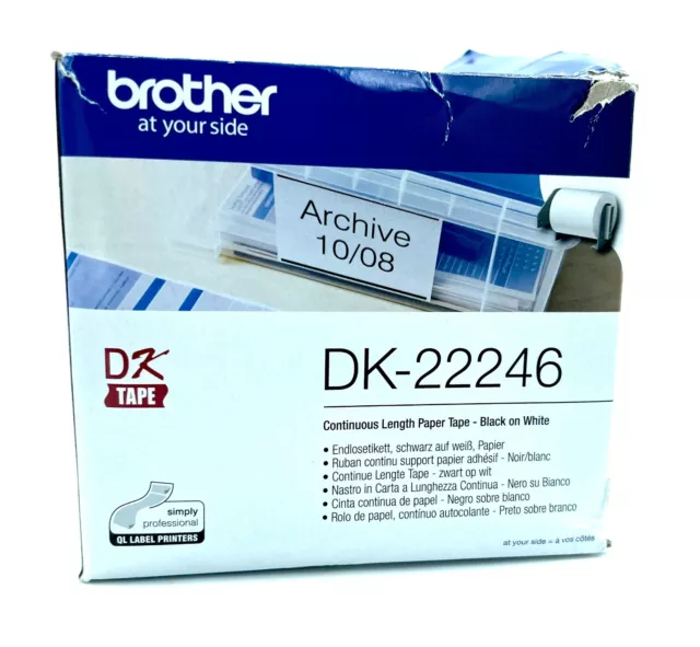 Brother DK-22246 Rouleau détiquettes 103 mm x 30.48 m papier blanc 1 pc(s)