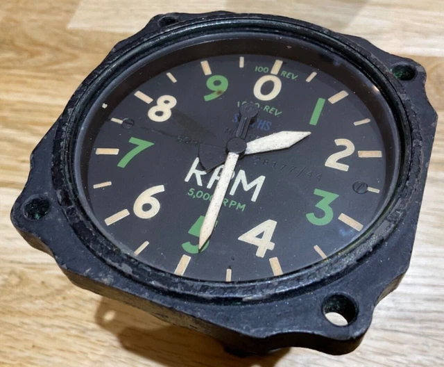 VINTAGE WW2 RAF Aircraft Rpm Indicator Mkivb - 6A/1299 £95.00 - PicClick UK