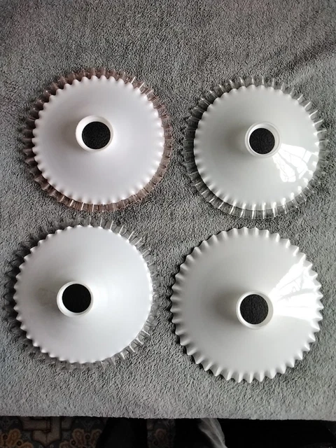 Abat-jour Vintage En Verre – Forme Cloche, Diamètre 2,25 Pouces – Pour Lampe Ancienne