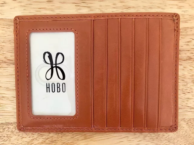 Nwt Hobo International Euro Slide Leather Card Wallet, Amber