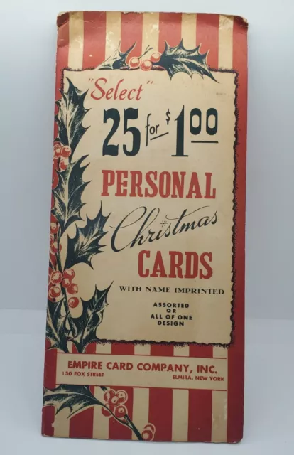 1950s Salesman Sample Book Christmas Empire Greeting Cards Vintage Advertising