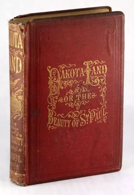 Large Color Map By Colton 1868 Dakota Land Or The Beauty Of St Paul Col Hankins