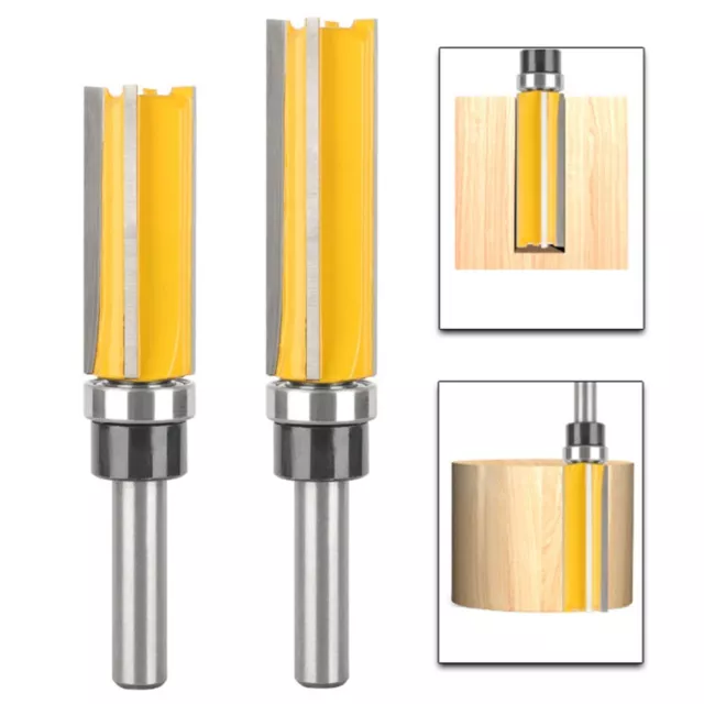 Reliable 8mm Shank Trimming Router Bit for Woodworking Long lasting Performance
