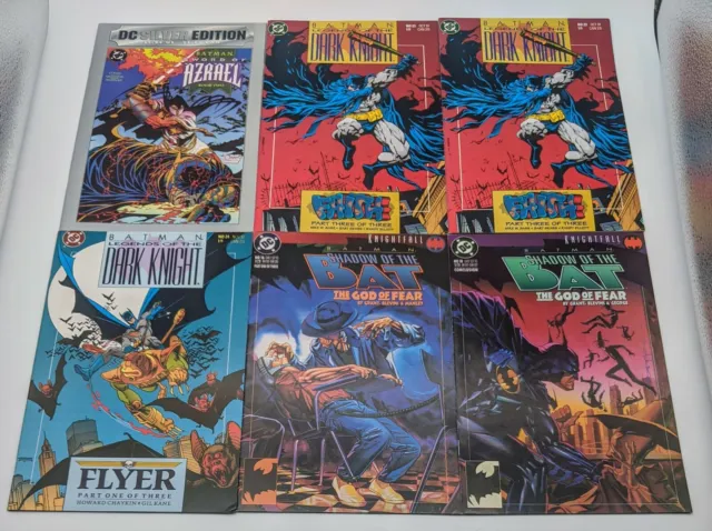 Batman Lot of 6 Comics VF/NM 1990s Shadow of the Bat Dark Knight DC