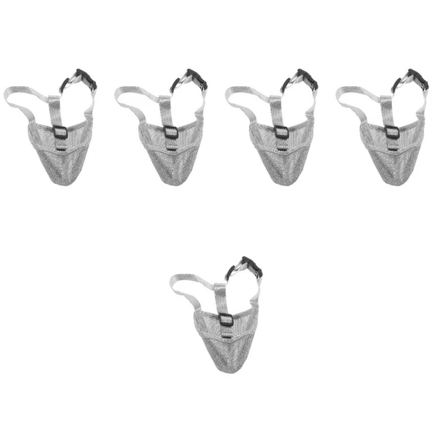 5 pz bocca cane elastica design a rete esterna antimorso cane