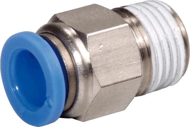 Raccordi Push-to-Connect In Ottone Nichelato – Tubo 8mm OD X 3/8 NPT Femmina, 2 Pezzi - copertina
