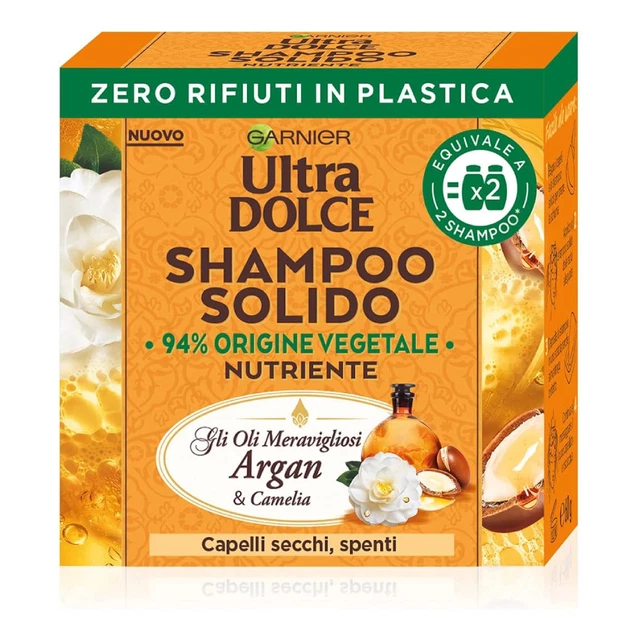 Garnier Ultra Dolce Shampoo Mit Arganöl & Kamelie – 300 Ml, Für Tägliche Haarpflege (Unisex)