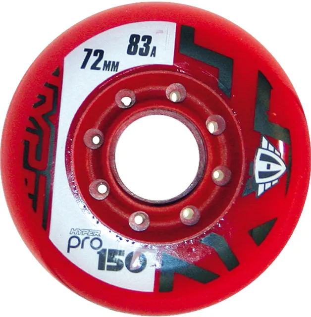 HYPER Inliner Inlineskates Rolle PRO 150 72mm/83a 4er Rollenset red/red Wheel