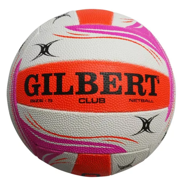 Gilbert Club Leisure Training Netball White - Size 5