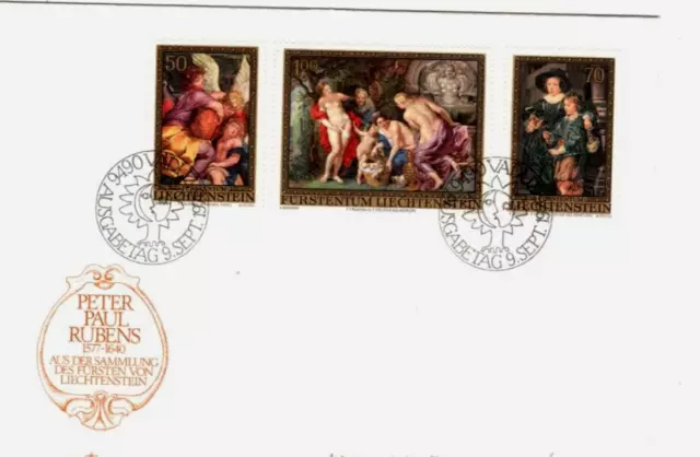 LIECHTENSTEIN MiNr 655/57 Peter Paul Rubens FDC