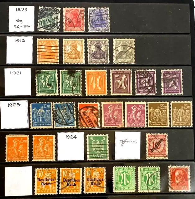 Germany - A Small Mixed Selection of Used Stamps - 24/035