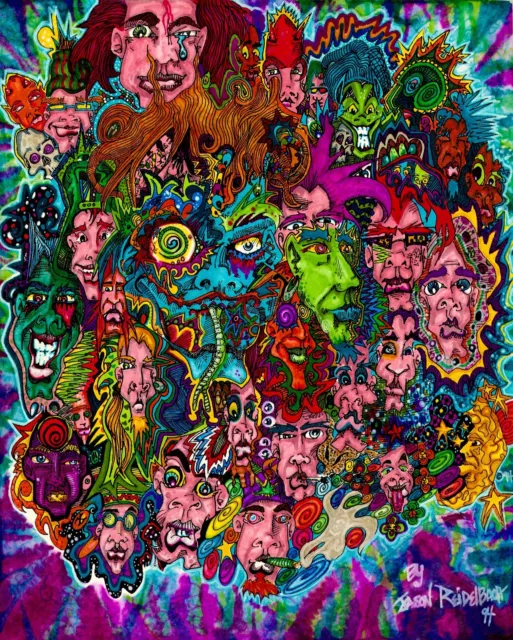 Psychedelic Poster LIMITED NUMBER PRINTED 24" x 30"