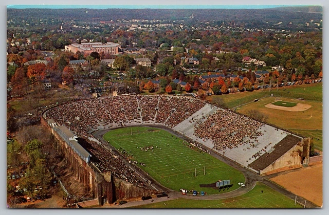 Palmer Memorial Stadium Princeton University NJ New Jersey Aerial View Postcard