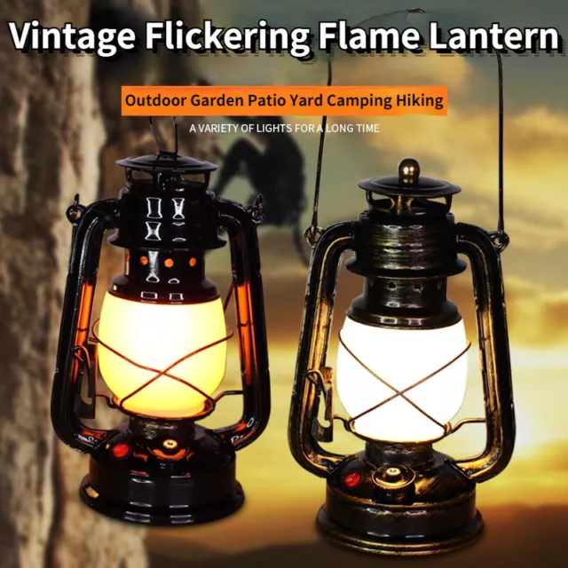 Linterna colgante de llama parpadeante LED al aire libre camping luces nocturnas jardín patio patio patio patio
