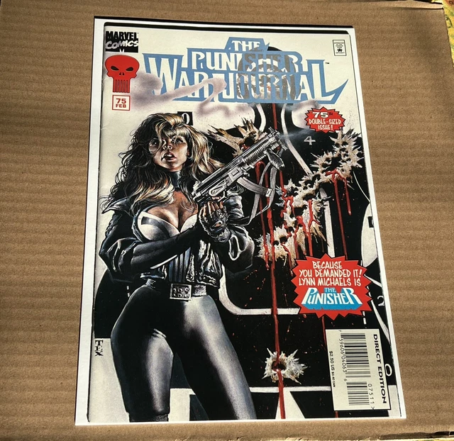 Punisher War Journal #75 (1995) VF/NM 1st App Lynn Michaels Marvel Low Print