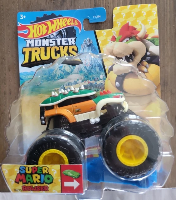 HOT WHEELS MONSTER Trucks échelle 164 bowser mario kart EUR 13,95