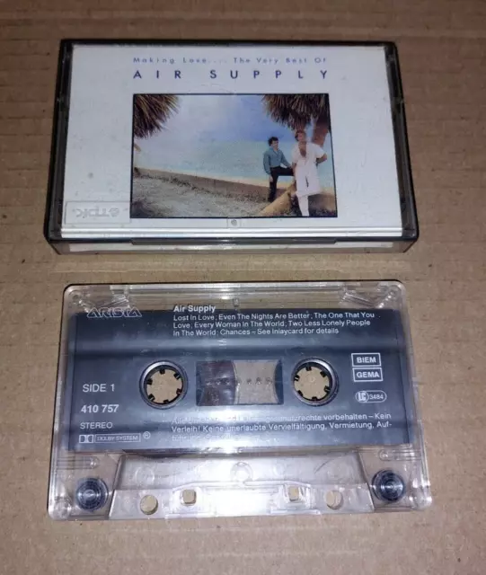 Air Supply * Making Love ...The Very Best Of Air Supply * Cassette Album  1983