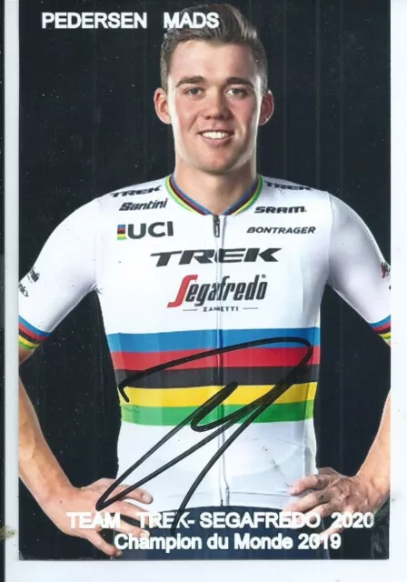 cyclisme TDF   PHOTO   Autographe    MADS  PEDERSEN (signé a Paris:Nice)