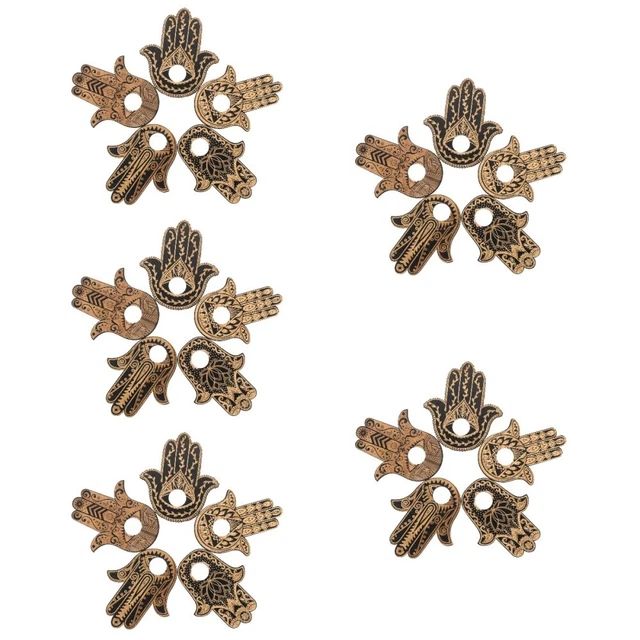 20 pcs Delicate Witchy  Decorative  Table Tarot Witch Decor Wooden Sphere Holder