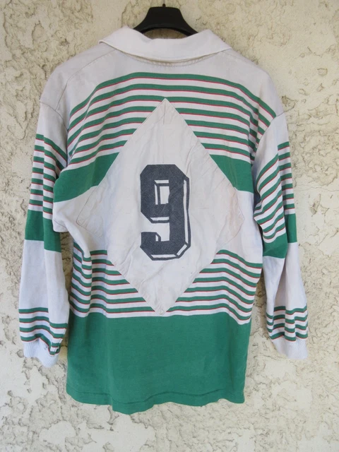 Maillot Vintage Le Coq Sportif N°9 - Années 80 Made In France - Taille L Homme