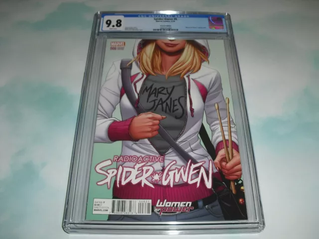 Spider-Gwen #6 Women of Power variant CGC 9.8 from 2016! Marvel Comics D10