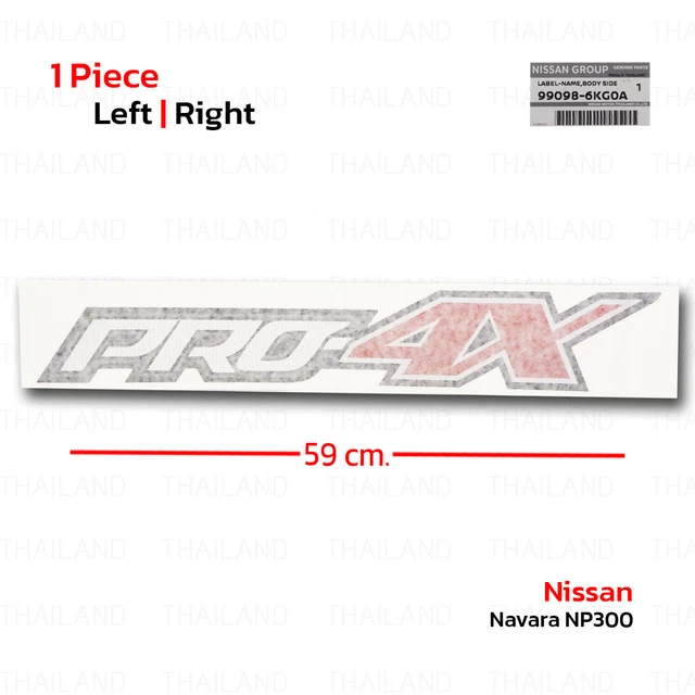 PRO-4X Decal Set Fits: Nissan Titan Truck Bedside Vinyl Sticker - Foto 4