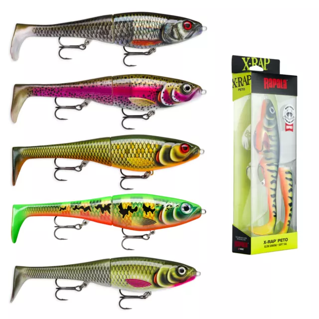 Rapala X-Rap Peto Hybrid Soft Tail Fishing Lure Swimbait Jerkbait Pike Perch