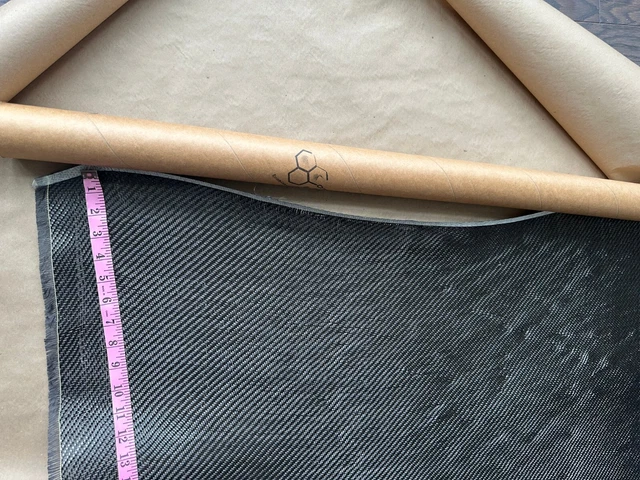 102" x 50" (2.8 Yards) Black Carbon Fiber Fabric