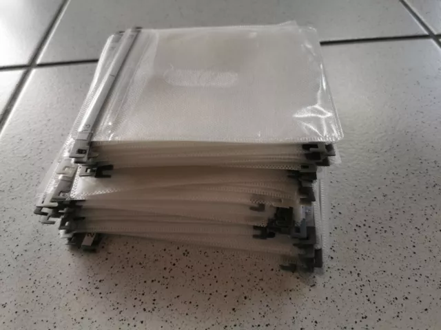 60 Stück  DVD/CD-Doppelhüllen Schutzhüllen mit Koffer-Hängeschiene  Register